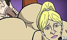 Porno de desene animate arată doamna Keagan legată și tachinată în timp ce fiica ei și prietenii ei sunt păcăliți de un penis mare negru